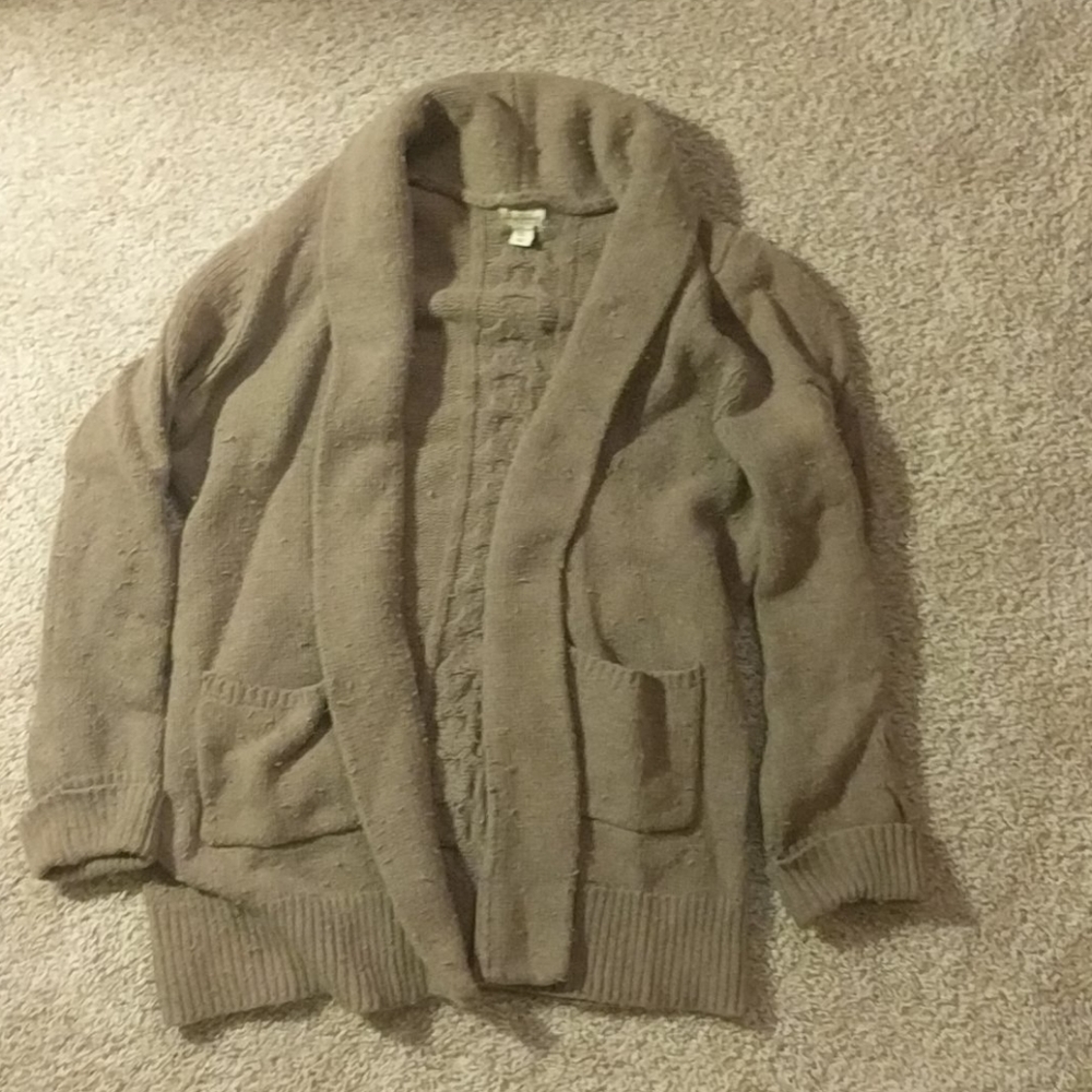 Long knit cardigan